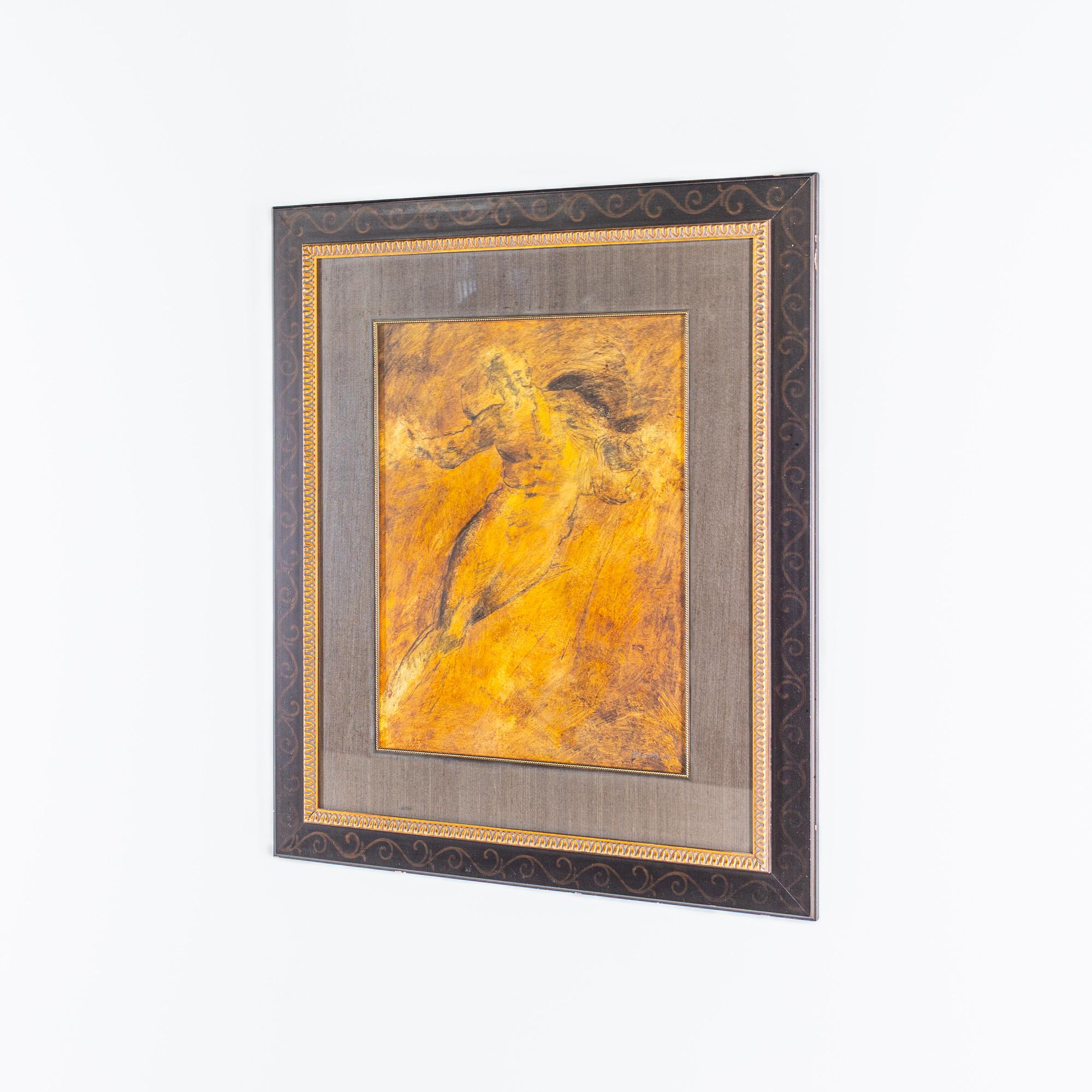 Modern Greek Figure Framed Print For Sale