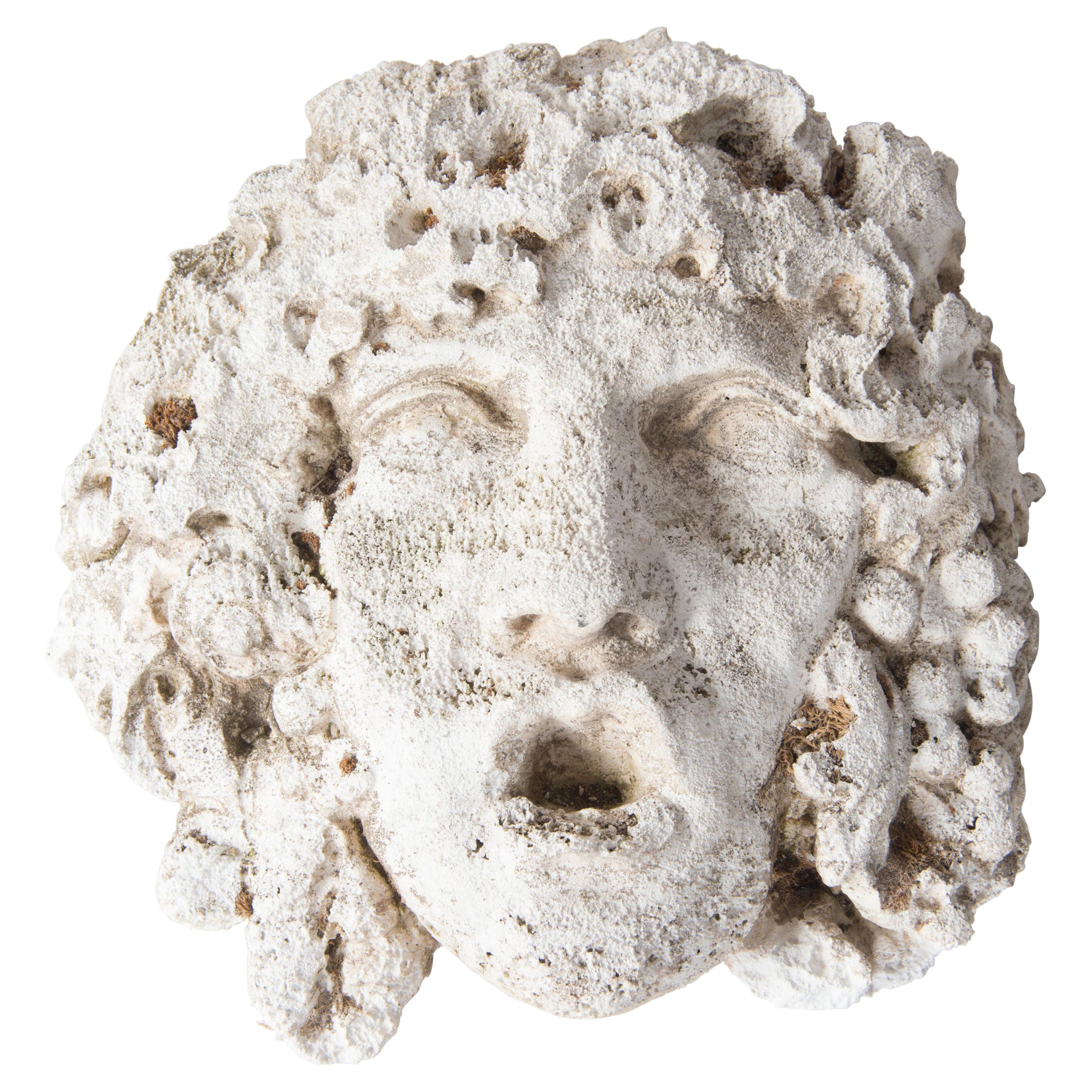 Greek God Cast Stone Garden Wall Ornament