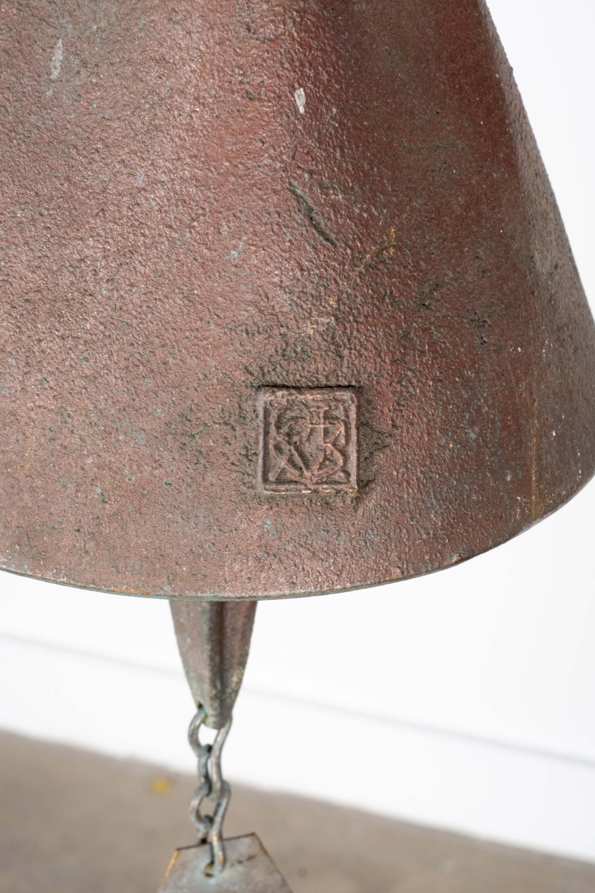 Greek God Wind Bell in Bronze by Paolo Soleri In Good Condition In Toronto, CA
