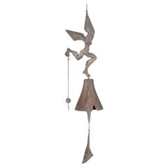 Greek God Wind Bell in Bronze by Paolo Soleri