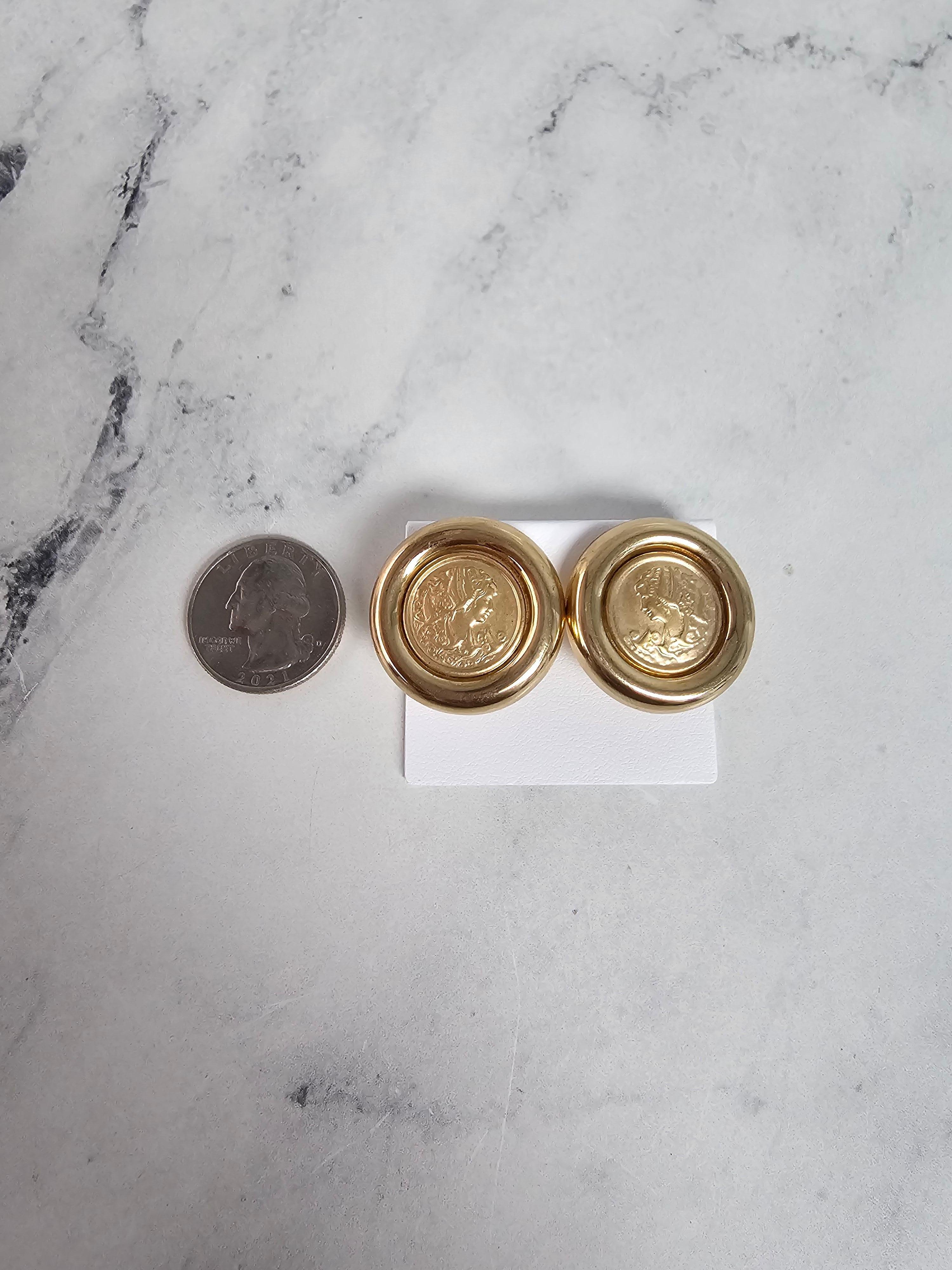 da uomo o donna Orecchini a clip Omega della dea greca Afrodite con design a colomba in vendita