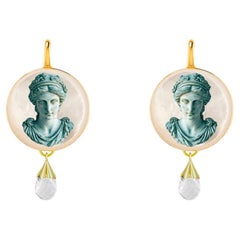 Quartz Drop Earrings