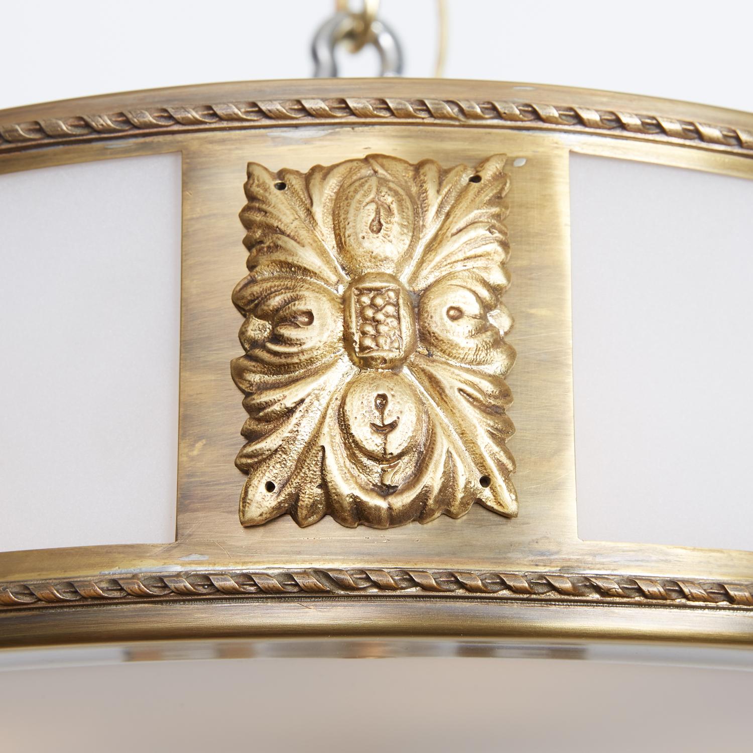 Greek Handle Flush Mount by David Duncan In New Condition For Sale In New York, NY