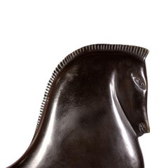Greek Horse Bronze Sculpture