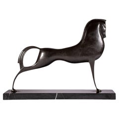 Greek Horse Bronze Sculpture