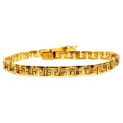 Greek Iconic Pattern Link Bracelet 18kt