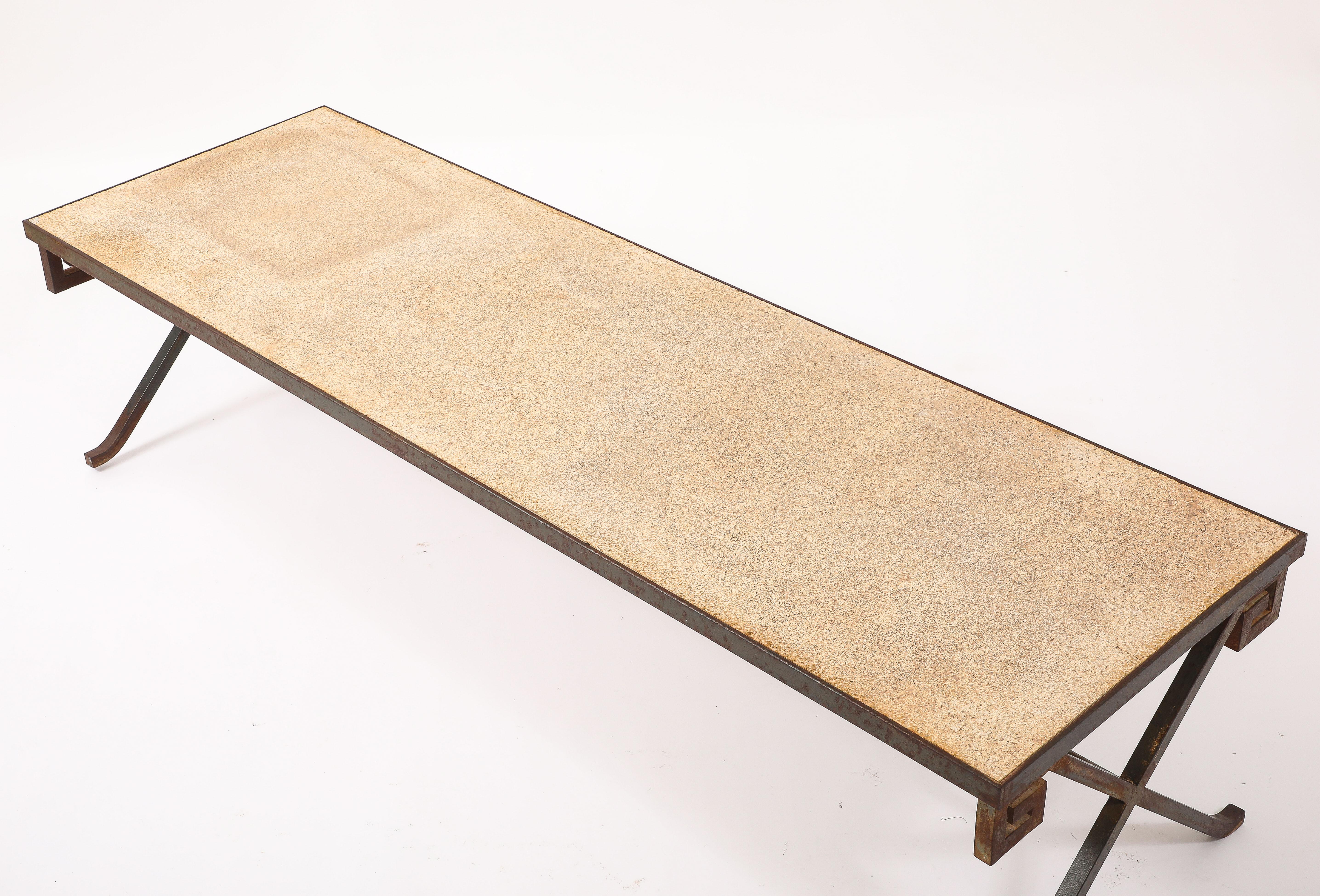 Greek Key Coffee Table, France 1940's For Sale 3