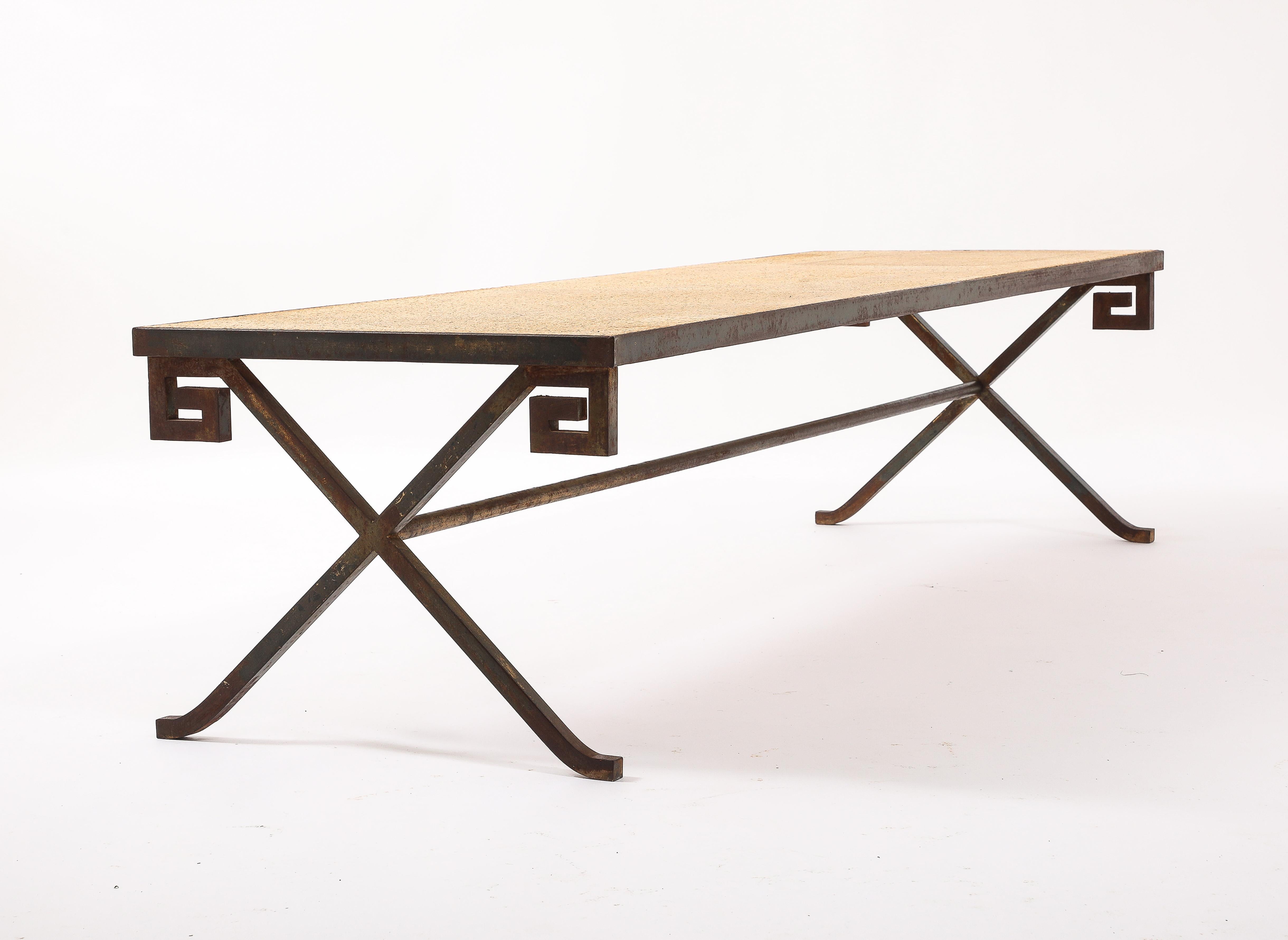 Greek Key Coffee Table, France 1940's For Sale 6