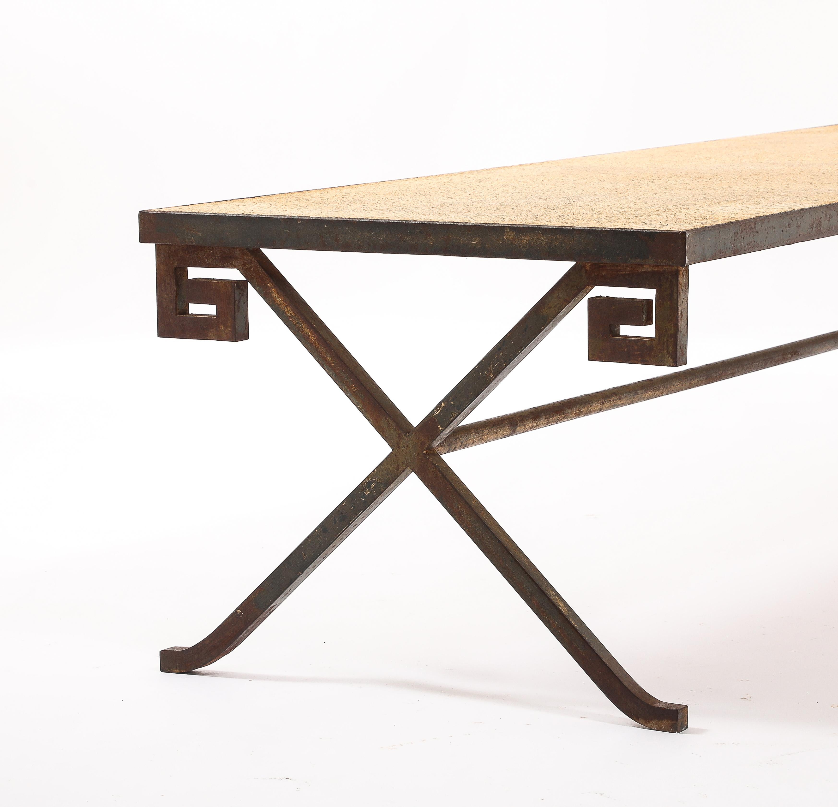 Greek Key Coffee Table, France 1940's For Sale 7