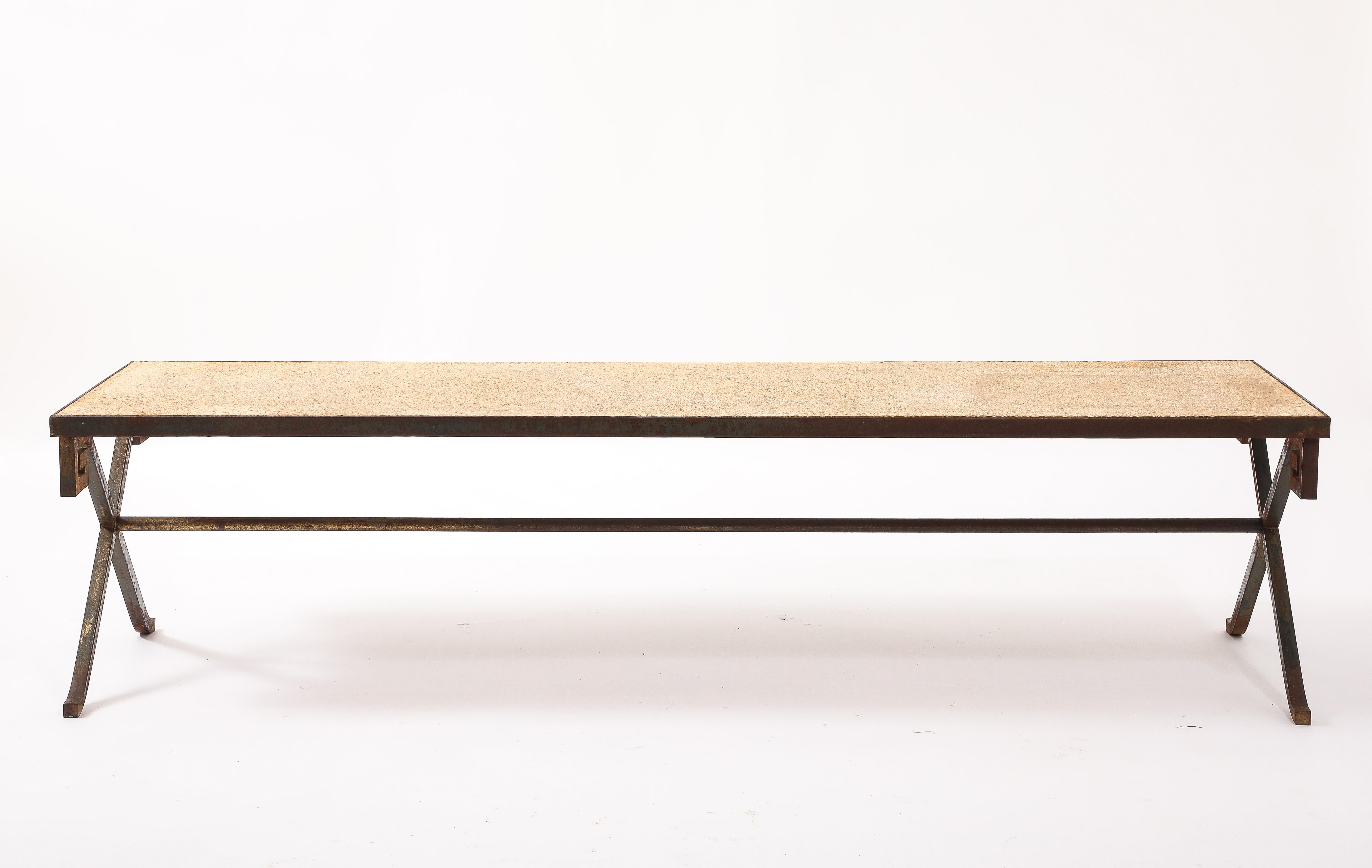 Greek Key Coffee Table, France 1940's For Sale 8