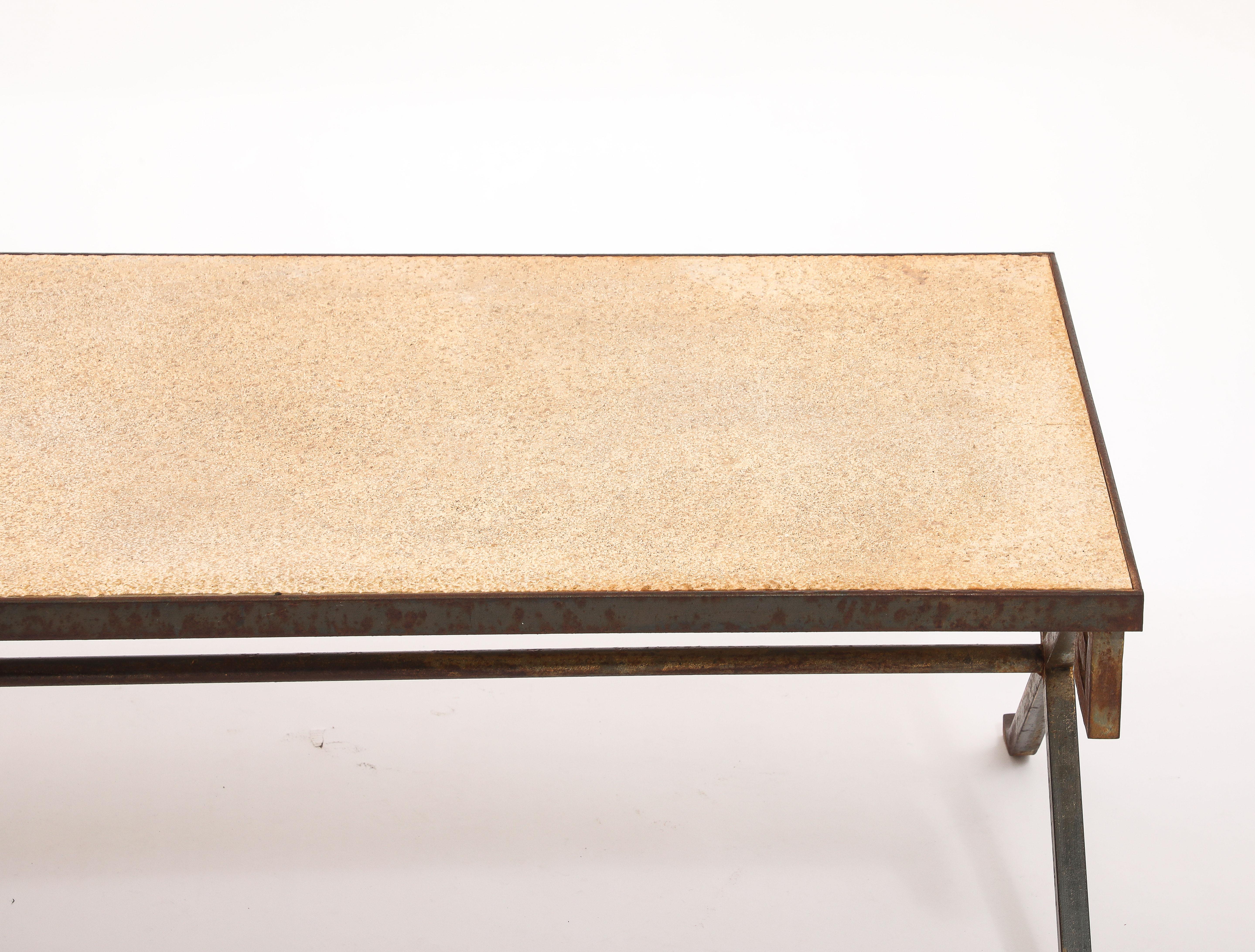 French Greek Key Coffee Table, France 1940's For Sale