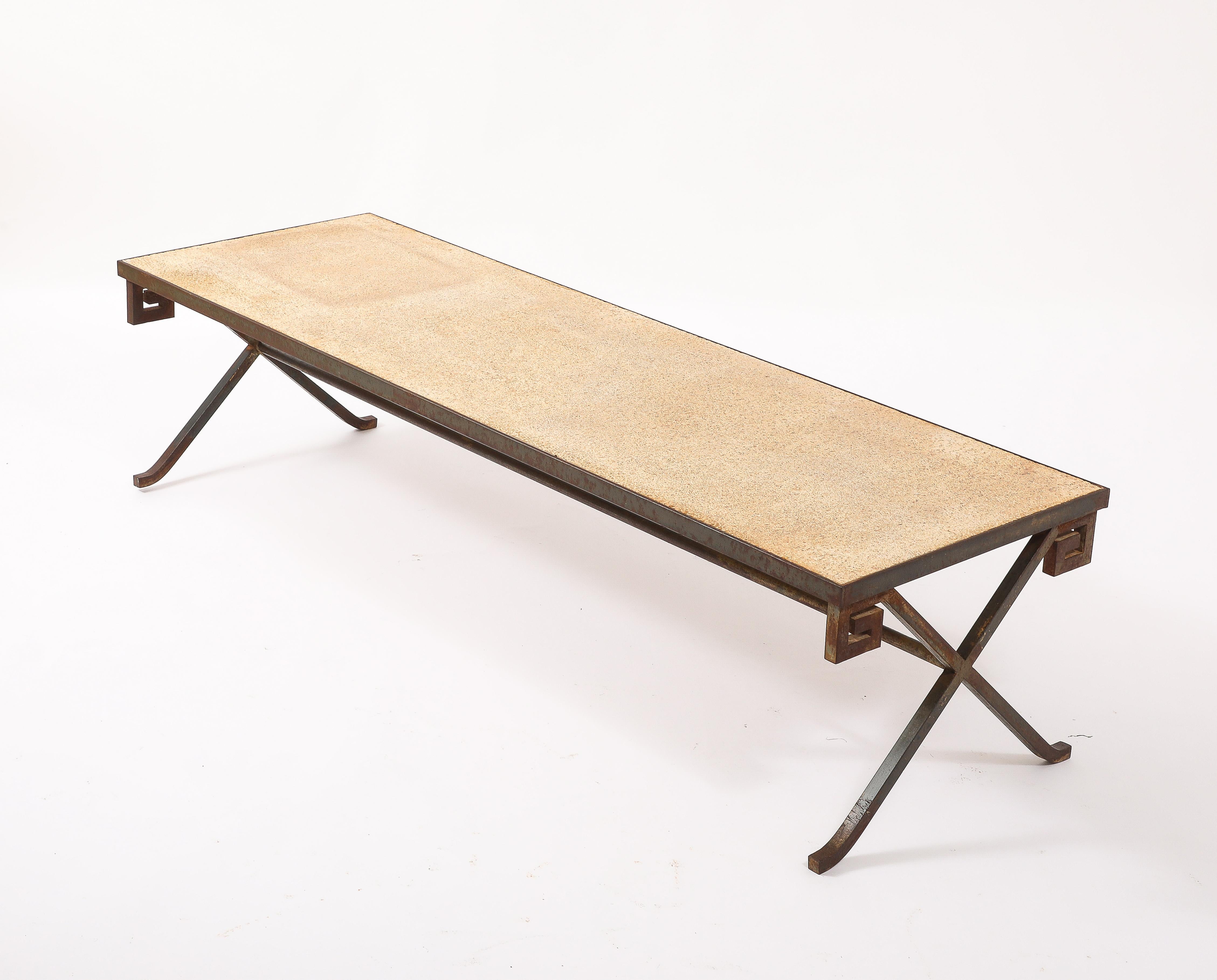 Greek Key Coffee Table, France 1940's For Sale 2