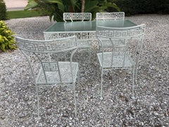 Greek Key Dining Table in Iron by Meadowcraft