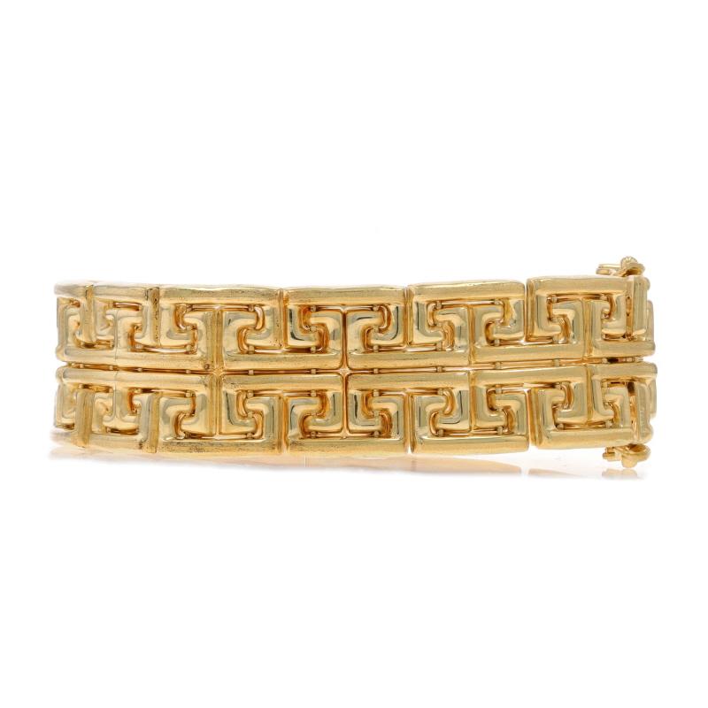 Greek Key Link Bracelet 7