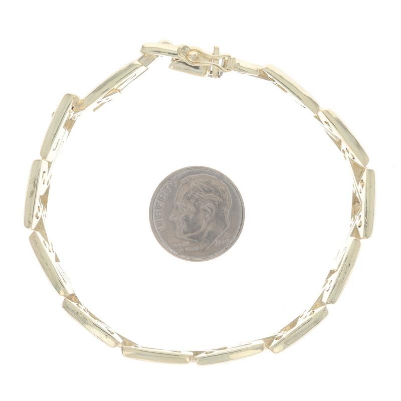 Greek Key Link Bracelet 7
