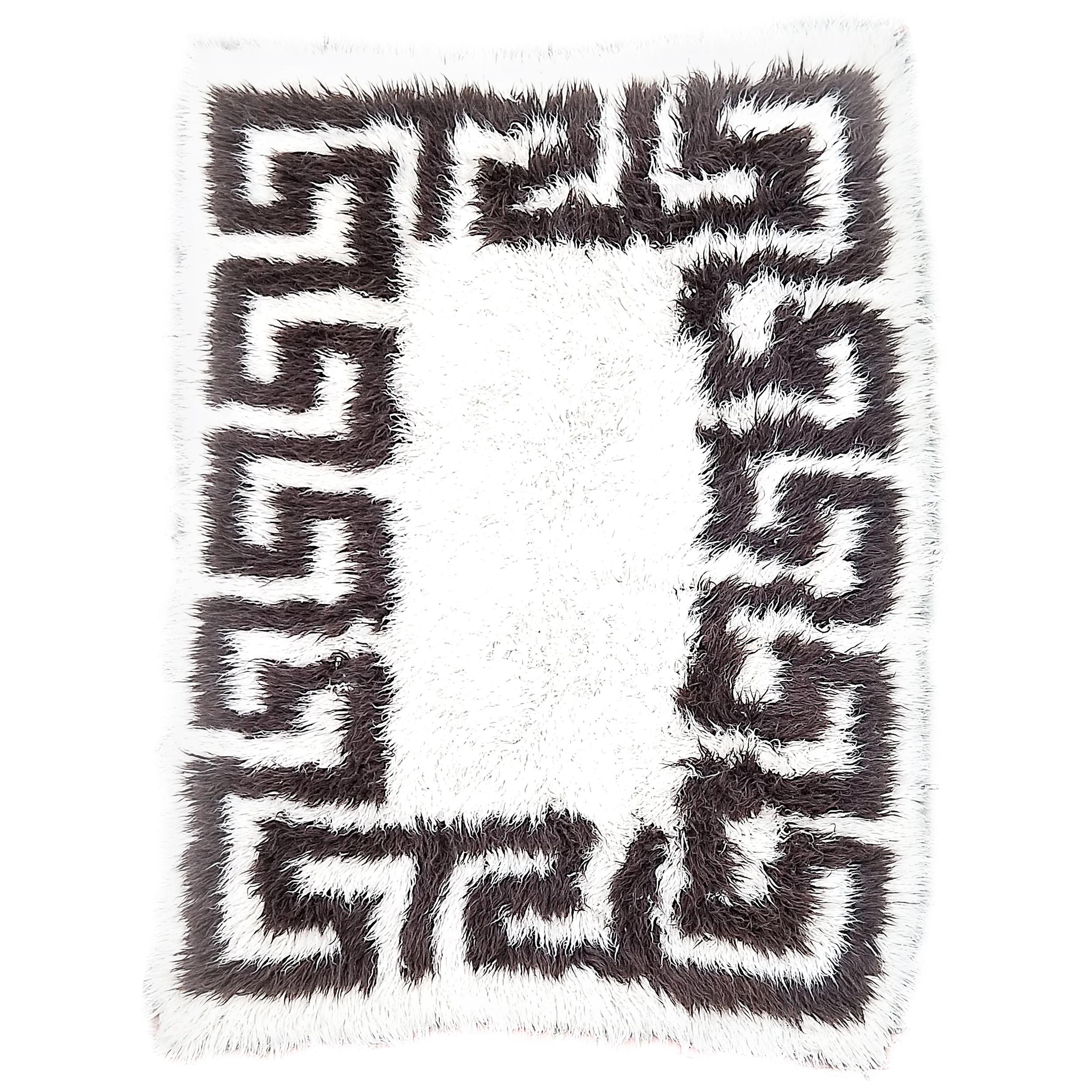 Greek Key Wool Flokati For Sale at 1stdibs