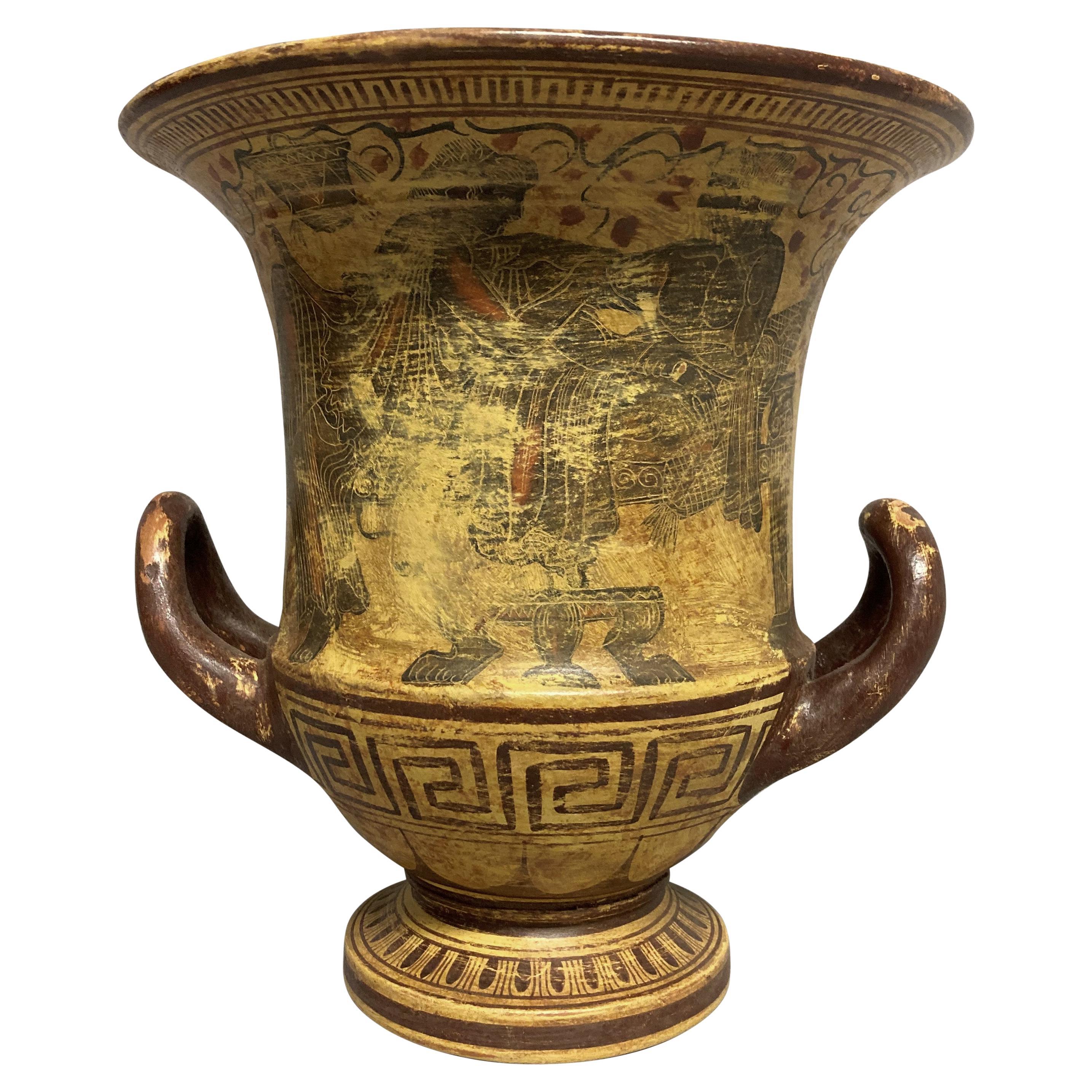 Greek Krater Vase, After The Antique For Sale