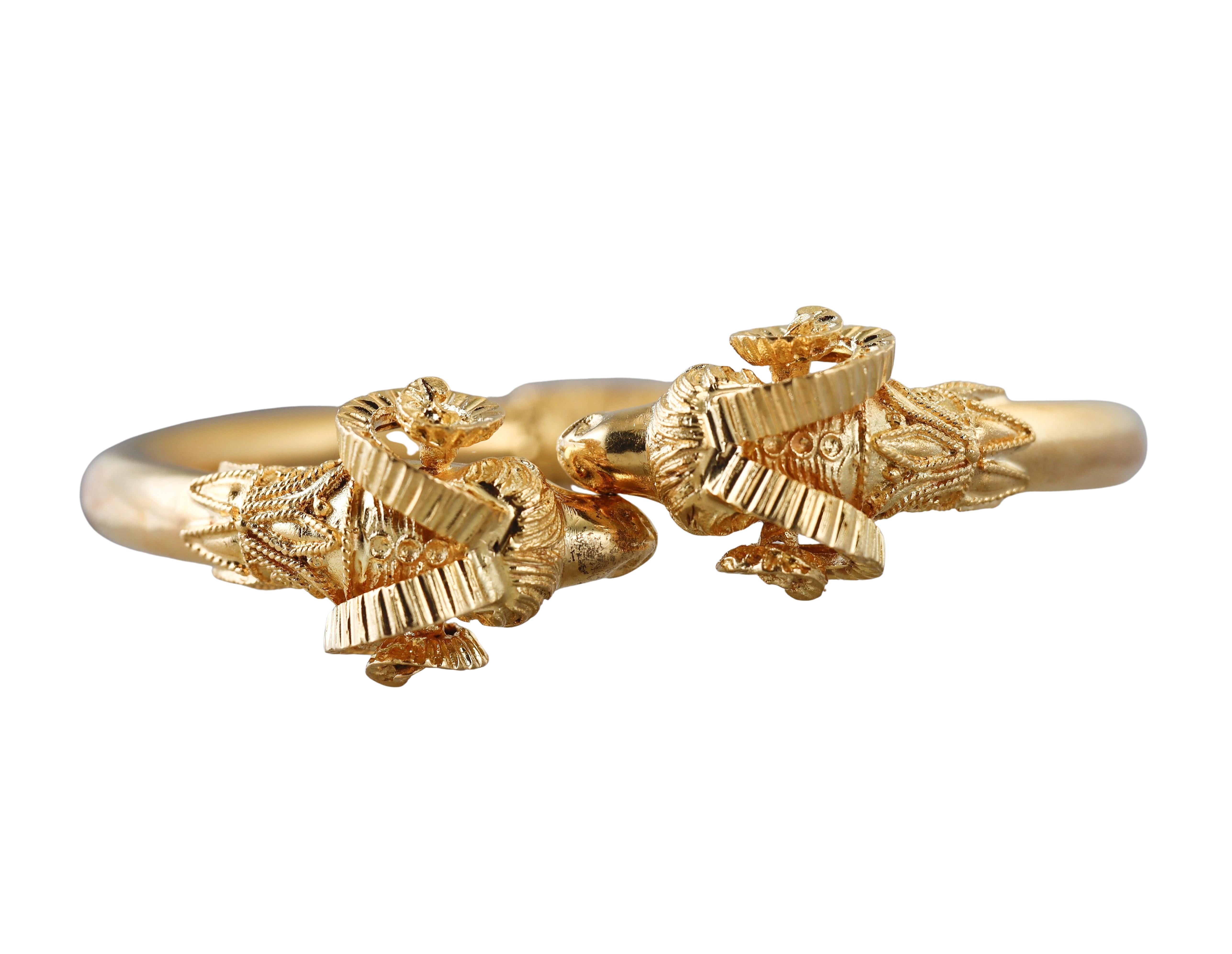 gold elephant kada