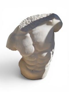 Greek Marble Torso Sculpture, Italy, 1970s