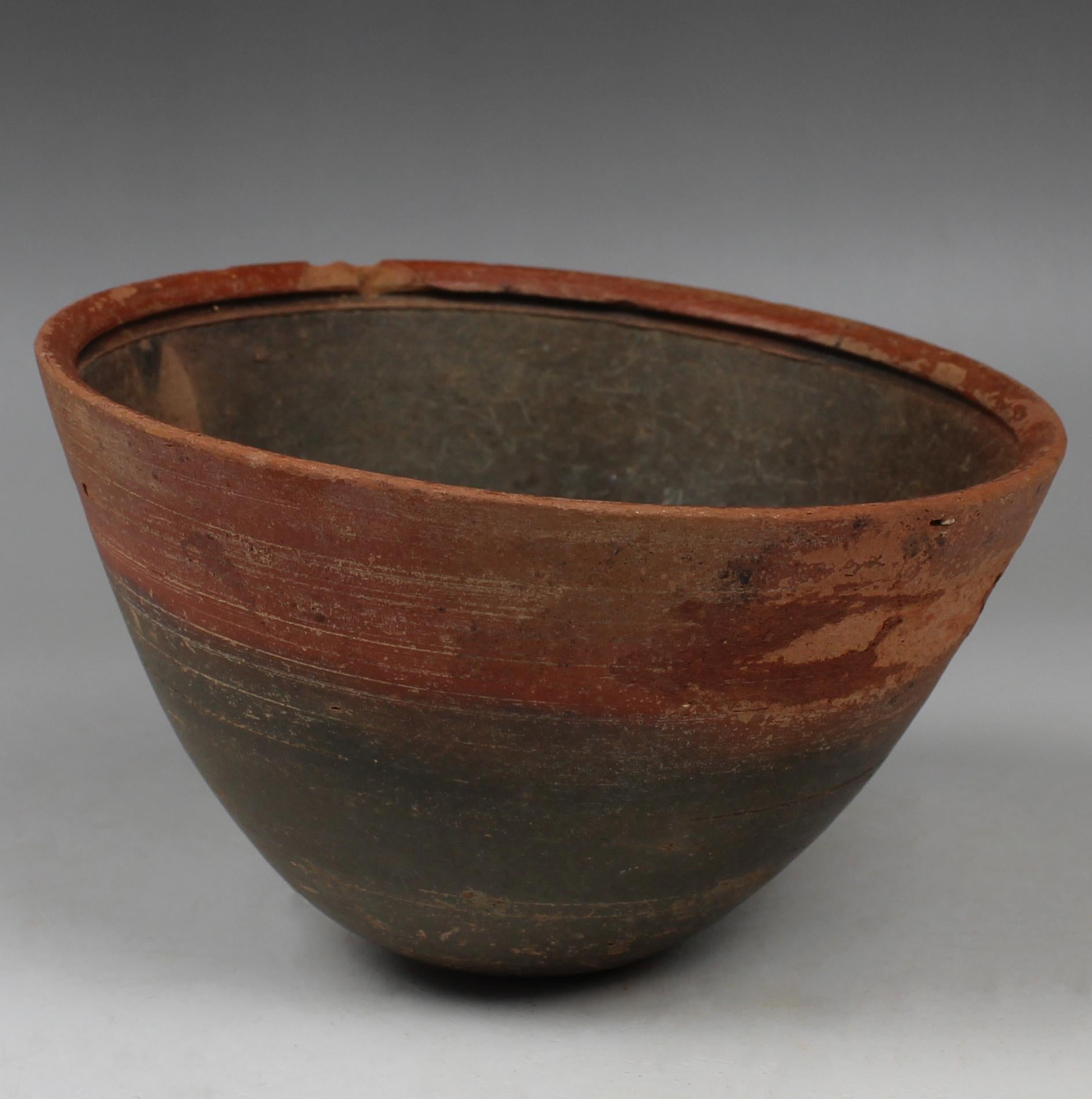 ITEM: Mastoid bowl
MATERIAL: Pottery
CULTURE: Greek, Hellenistic Period
PERIOD: 3rd – 1st Century B.C
DIMENSIONS: 90 mm x 140 mm
CONDITION: Good condition
PROVENANCE: Ex German private collection, B. K., in Germany since before 1950.

Comes with
