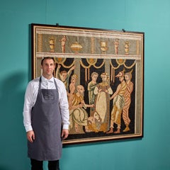 Greek Mosaic Wall Panel Depicting Tereus