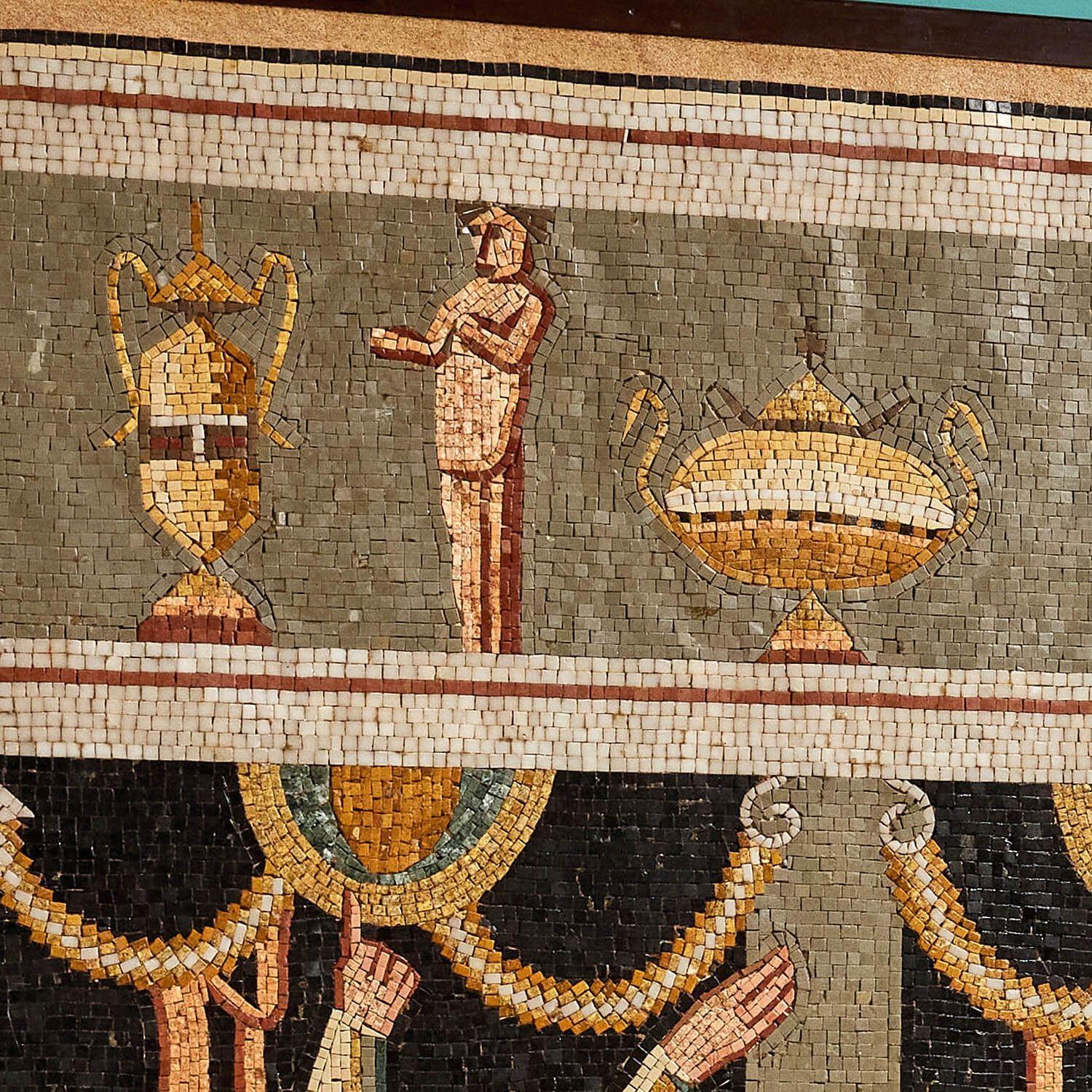 Griechische Mosaikwandtafel mit der Darstellung des Tereus (20. Jahrhundert) im Angebot