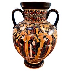 Griechische Terrakotta-Urne im neoklassischen Stil, griechisch