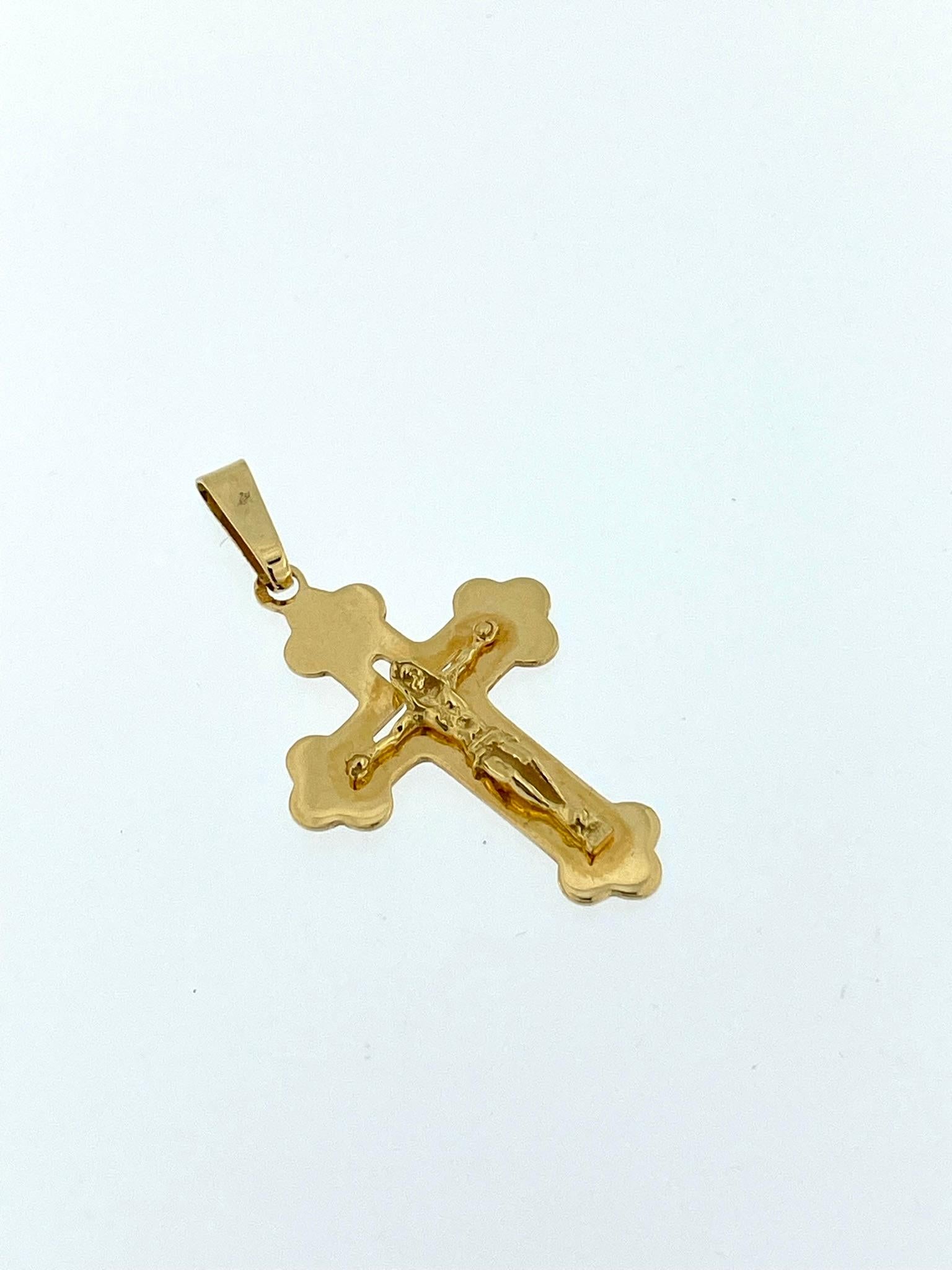 orthodox gold cross necklace