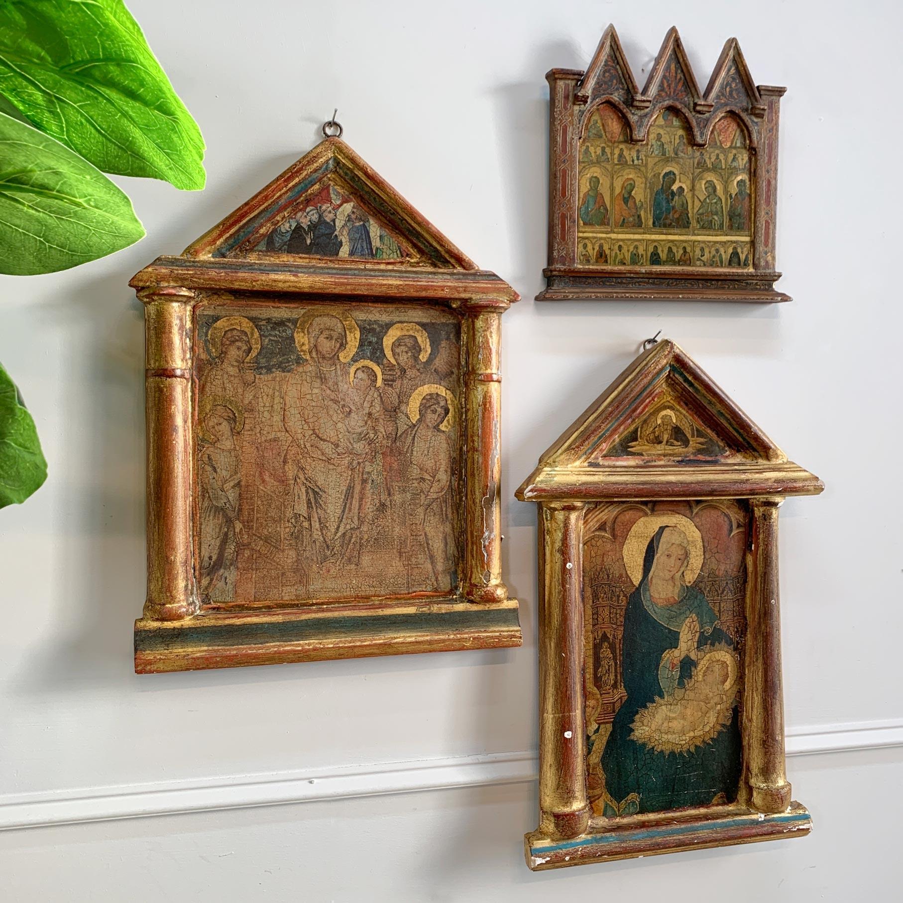 Greek Orthodox 19th Century Icon Painting on Wood 6