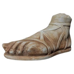 Greek Plaster Foot Sculpture
