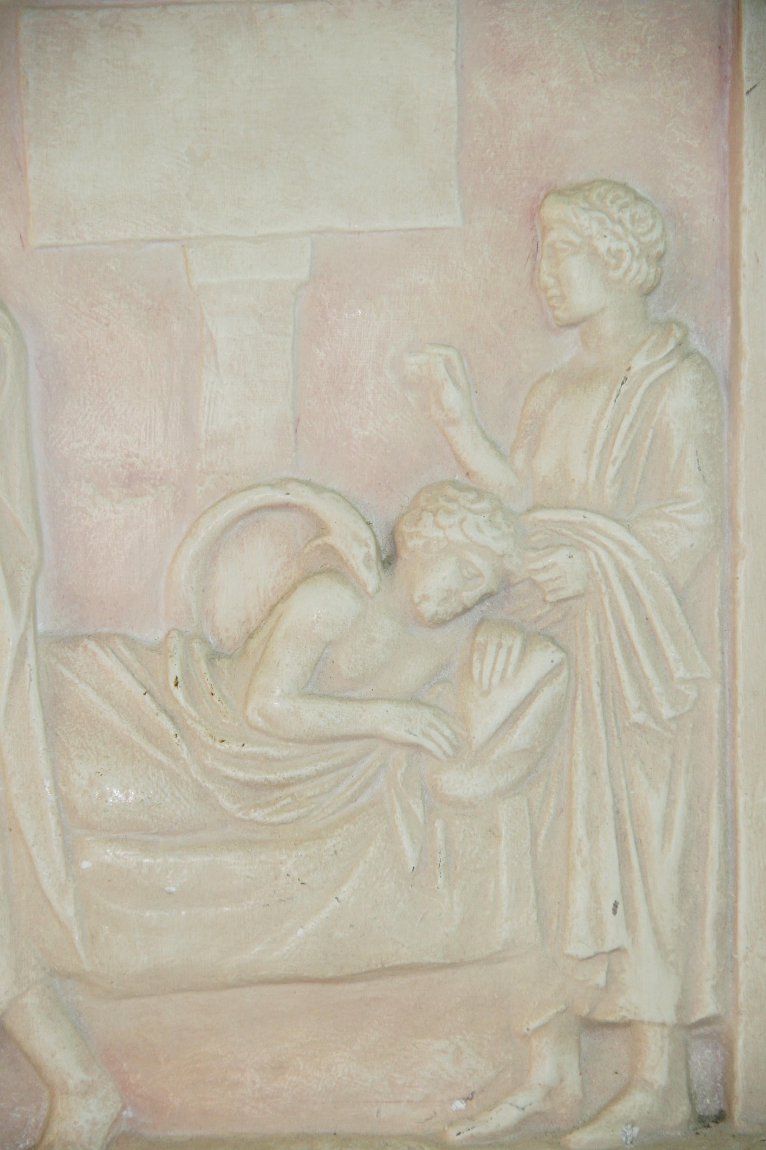 Greek Plaster Medical Wall sculpture For Sale 1