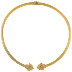Greek Rams' Head Collar Necklace