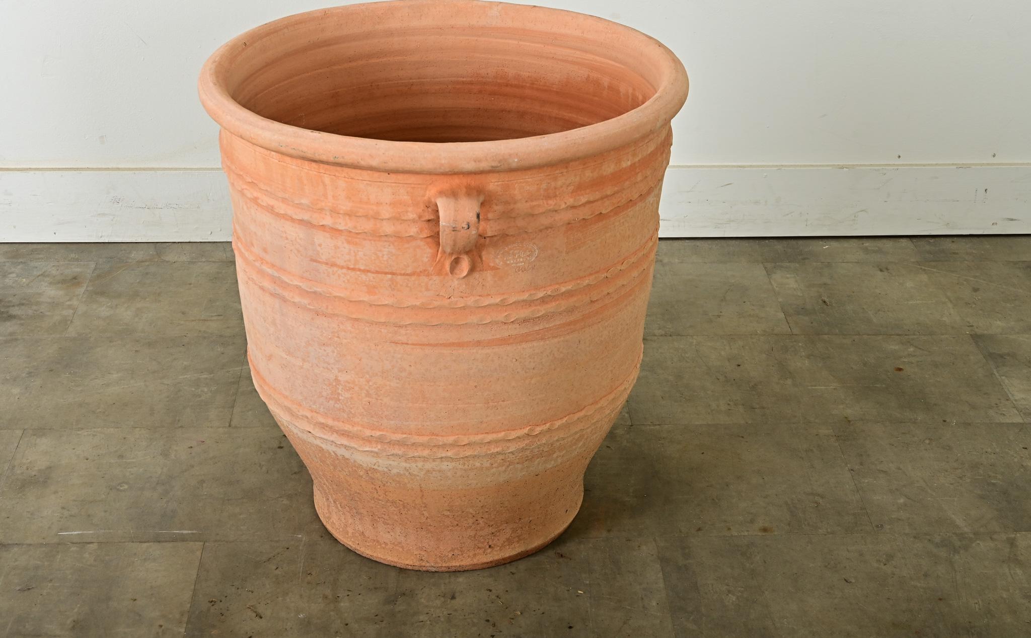 Contemporary Greek Reproduction Terracotta Pot For Sale