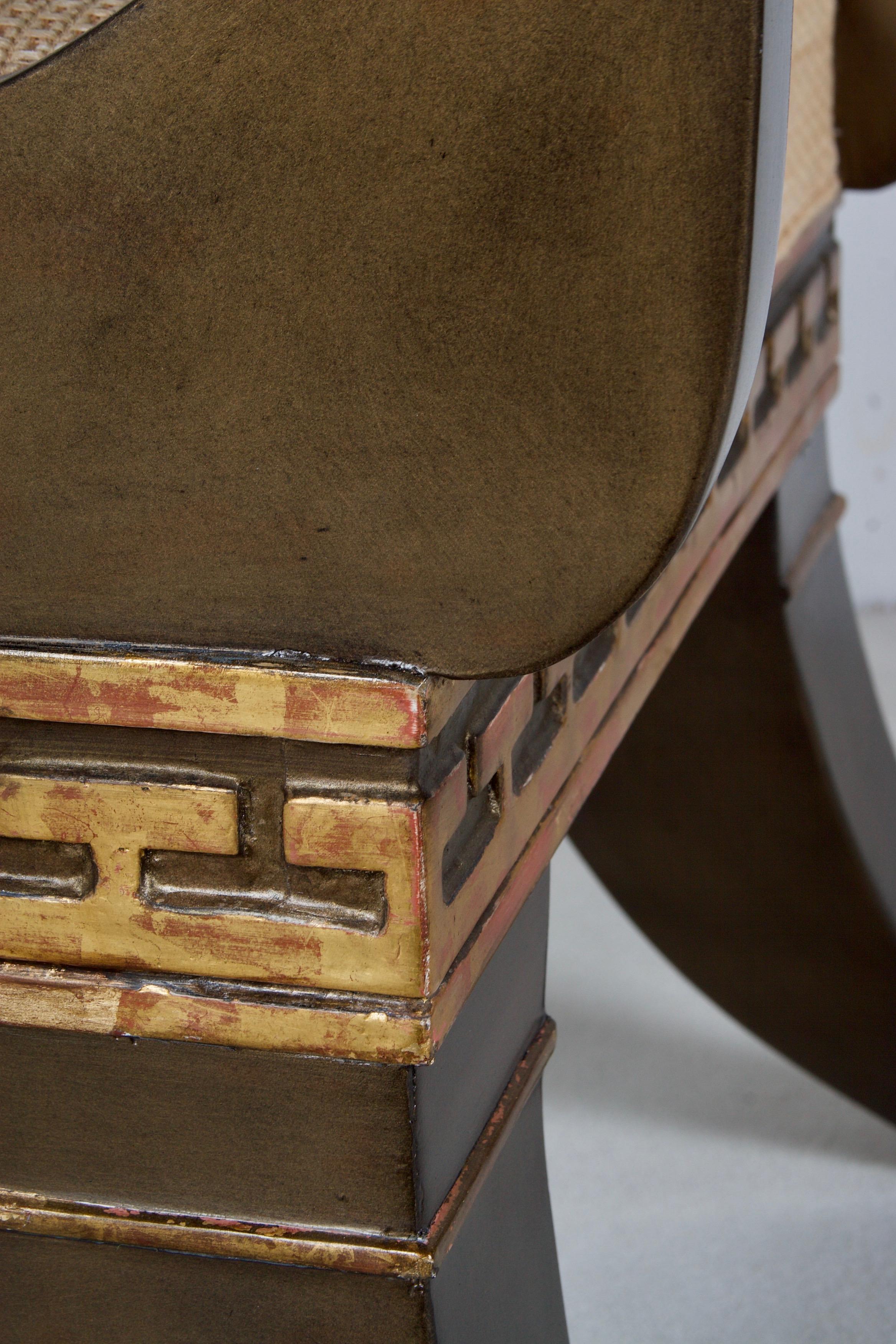 Moderne Säbelbein-Stühle in  Engl. Neoklassizistischer Stil, nach einem Modell von Thomas Hope im Angebot 2