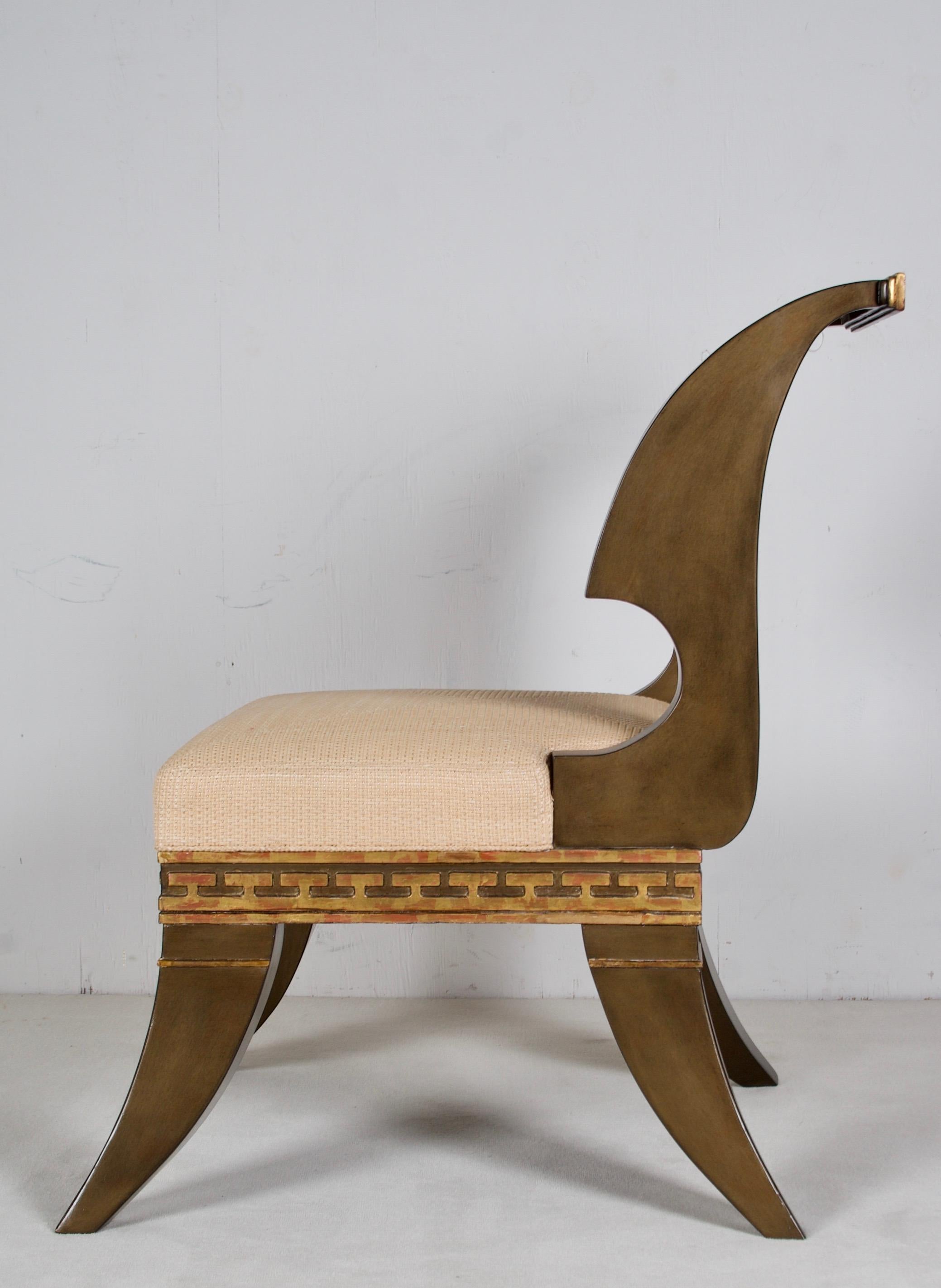 Moderne Säbelbein-Stühle in  Engl. Neoklassizistischer Stil, nach einem Modell von Thomas Hope (Empire Revival) im Angebot