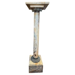 Greek Revival Style Bronze Onyx Pedestal