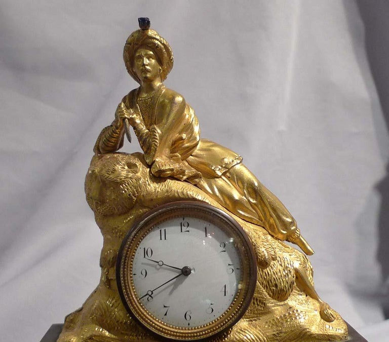 French Greek Revolution or Hellenistic Clock of Marmaluke For Sale