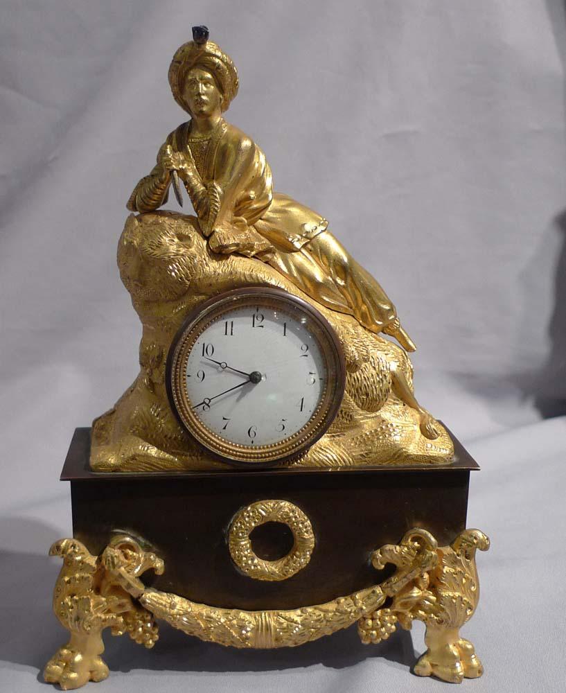 Patinated Greek Revolution or Hellenistic Clock of Marmaluke For Sale