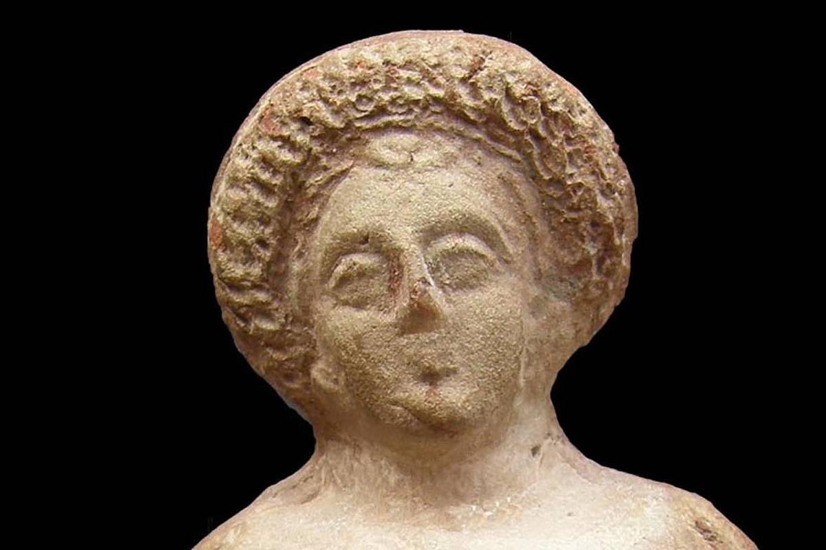 Molded Greek Roman Figure of a Woman For Sale