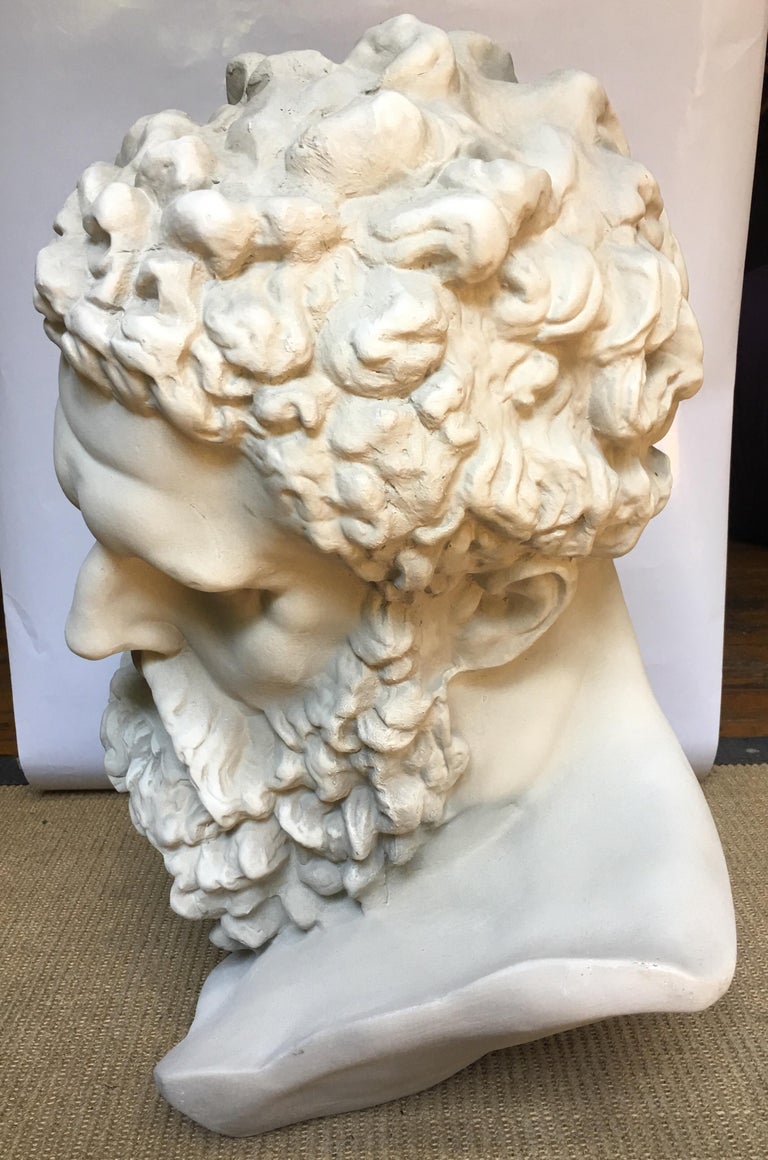 Greek Roman Style Hercules Bust Sculpture at 1stDibs