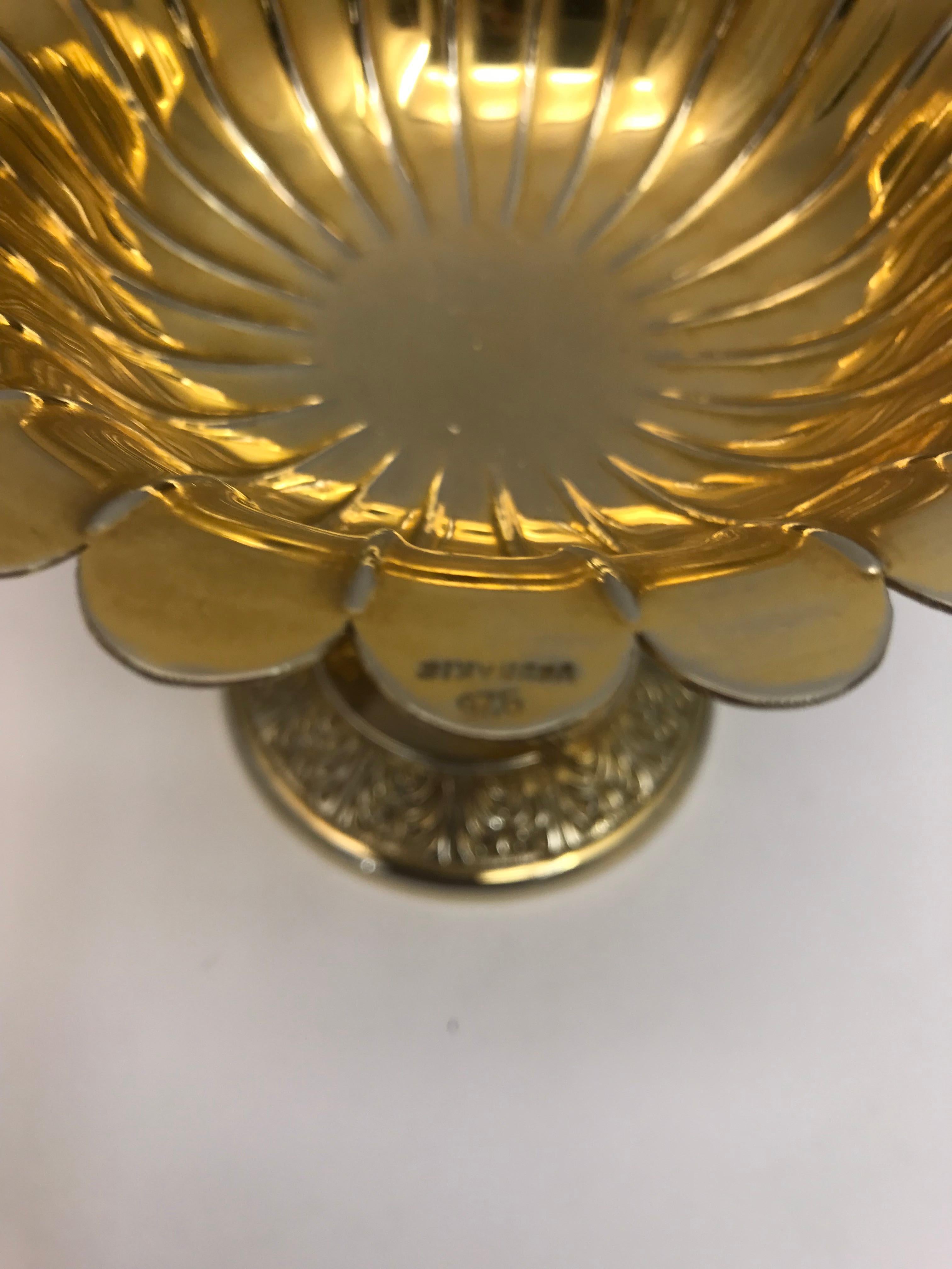 Greek Silver Gilt Tazza In Good Condition For Sale In London, London