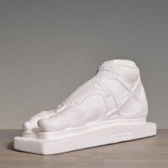 Greek Spartan Foot in Plaster, 20th Century.