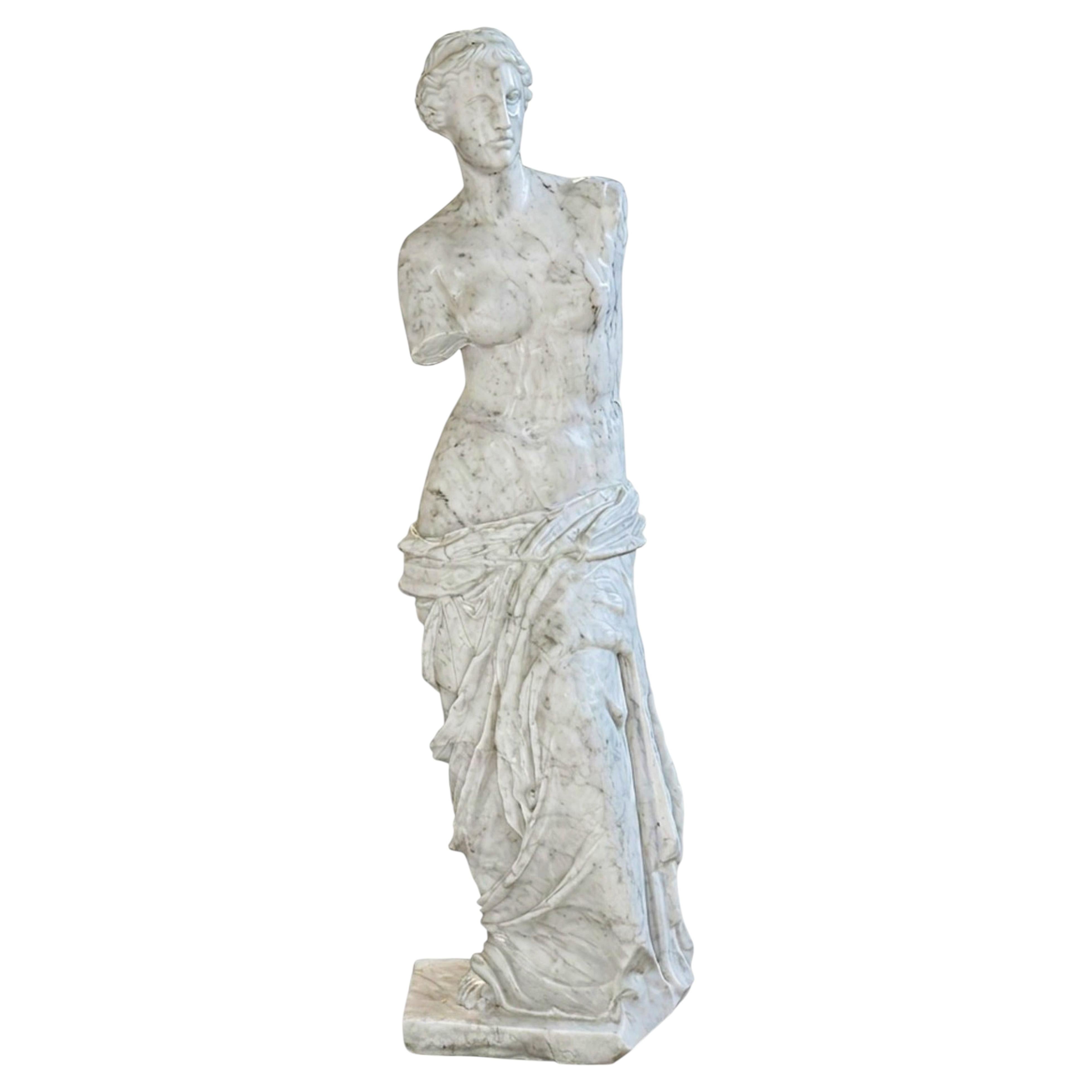 Griechische Statue der Venus von Milo, Carrara-Marmor, Höhe: 180 cm, 20. im Angebot