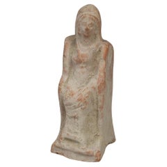 Greek statuette of an enthroned woman