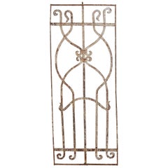 Antique Greek Style Architectural Iron Window Grill