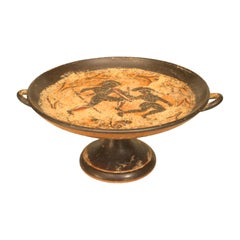 Greek Style Painted Terra Cotta Centerpiece