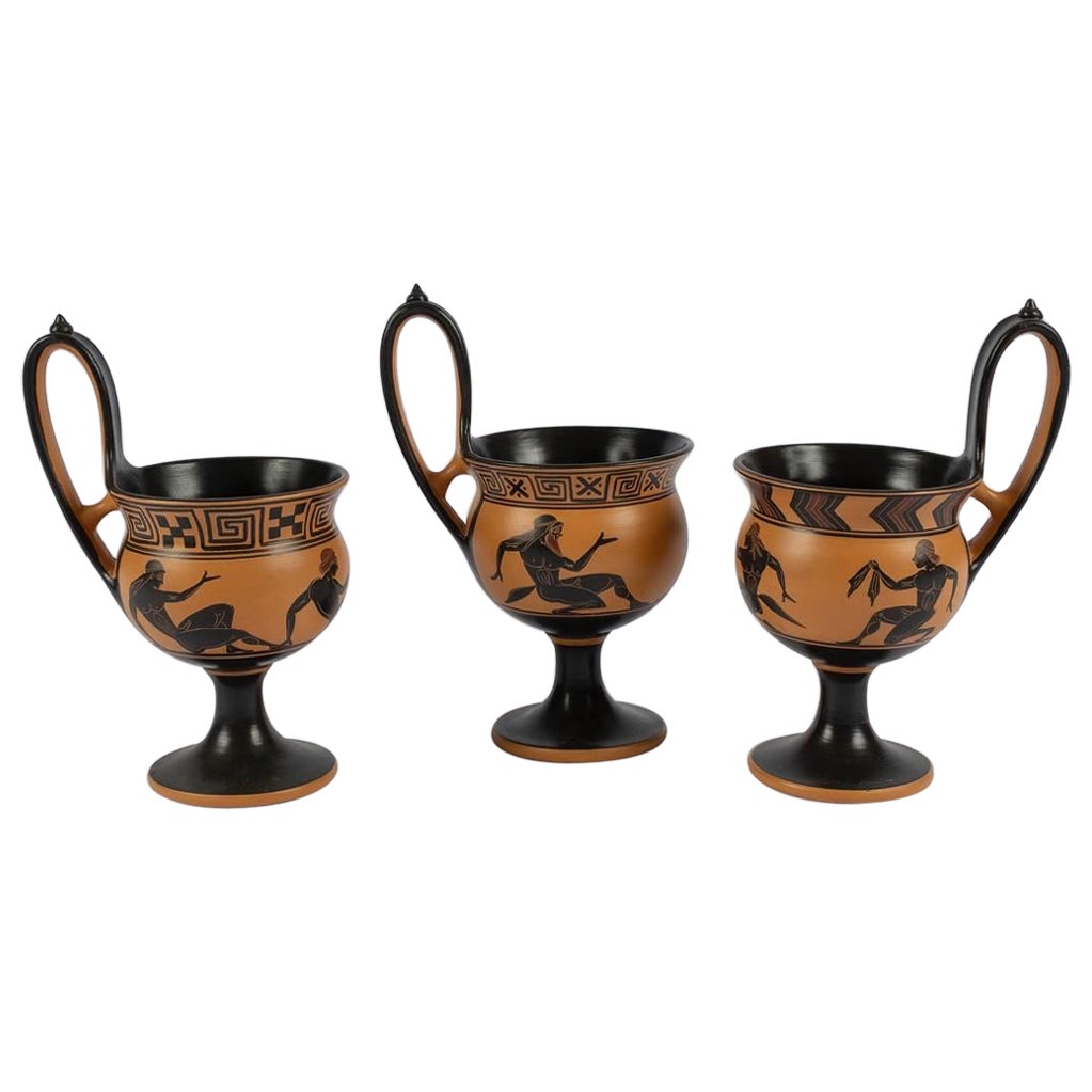 Greek Terra Cotta Stemmed Kyathos