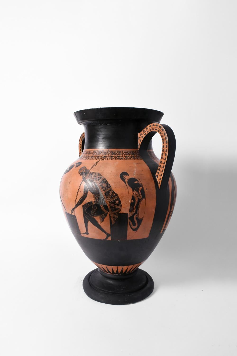 Greek Terracota Vase, 1960s In Fair Condition In Lisboa, PT