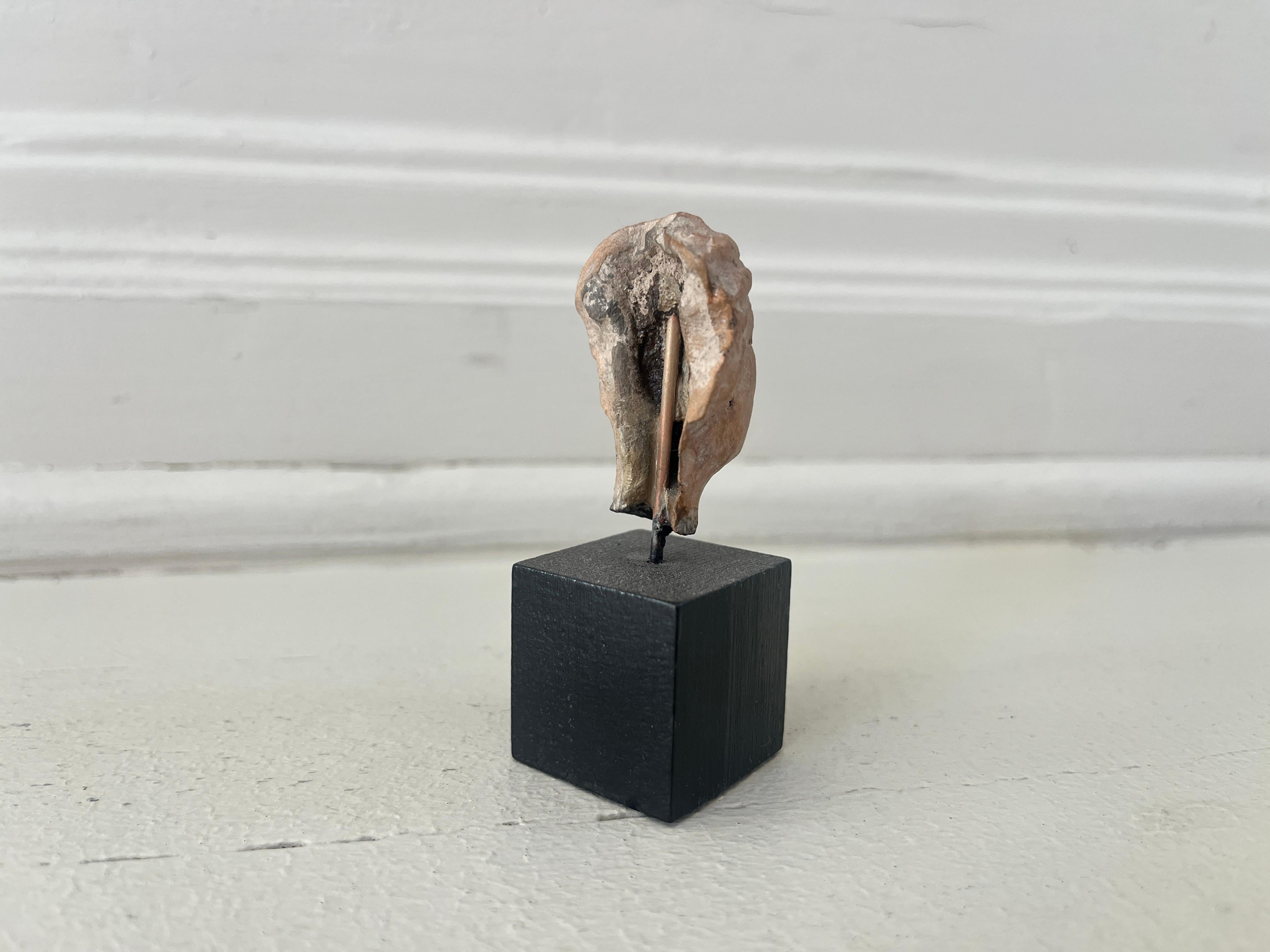 Greek Terracotta Female Head, C. 3rd - 2nd Century Bc In Good Condition For Sale In Los Angeles, CA