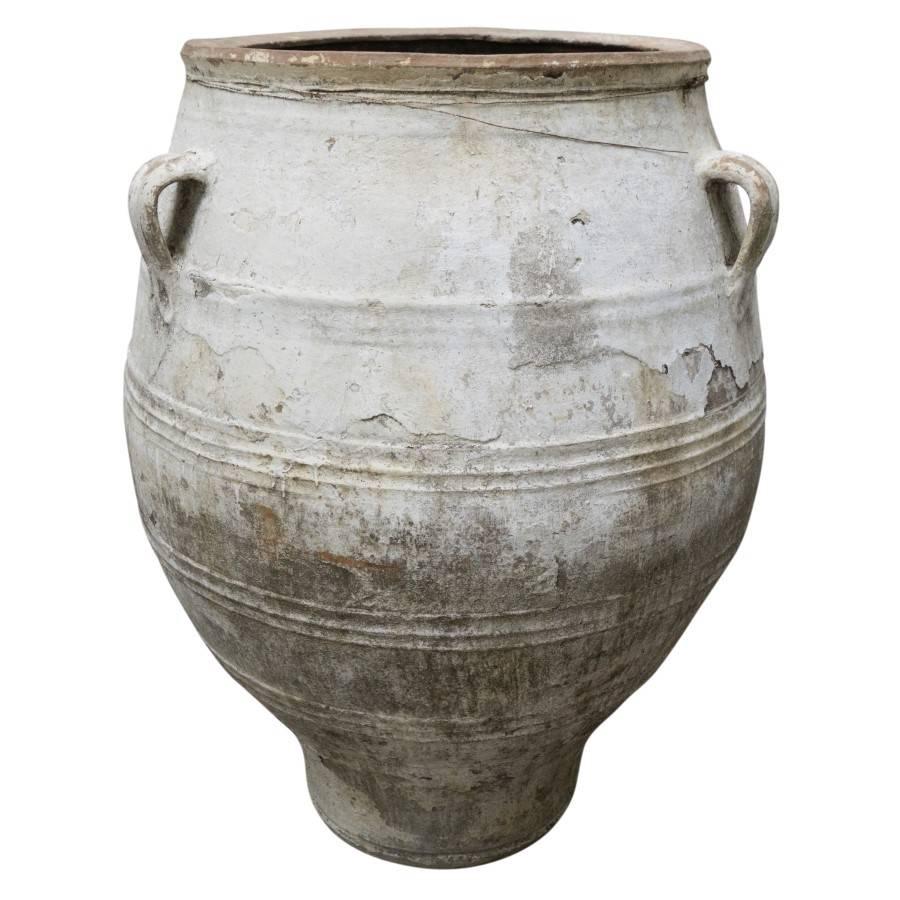 Greek Terracotta Oil Urn, circa 1900 In Good Condition In Culver City, CA